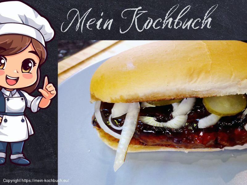 McRib Clone - Saftiges Schweinefleisch-Sandwich mit Westernsauce